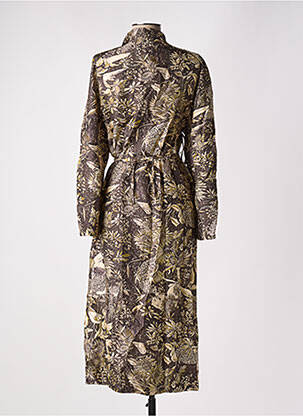 Robe longue manches longues manches longues marron SOEUR femme