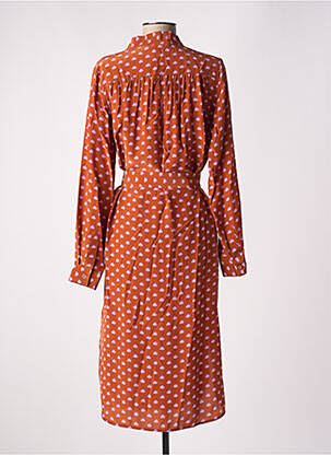 Robe longue manches longues manches longues orange VANESSA BRUNO femme