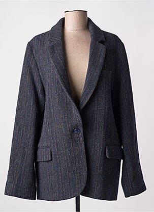 Manteau court poches sans capuche bleu BELLE PIÈCE femme