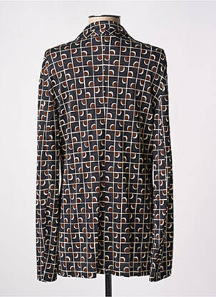 Veste casual col tailleur noir SIYU femme