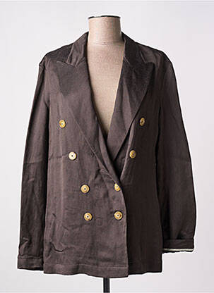 Blazer manches longues marron ALYSI femme