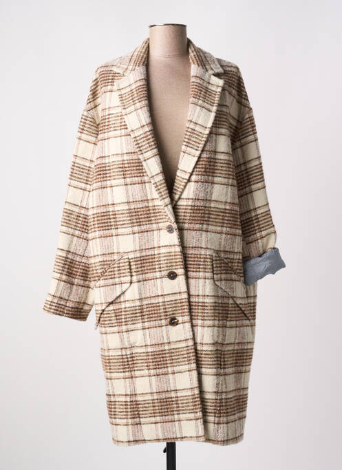 Manteau long beige BELLEROSE pour femme