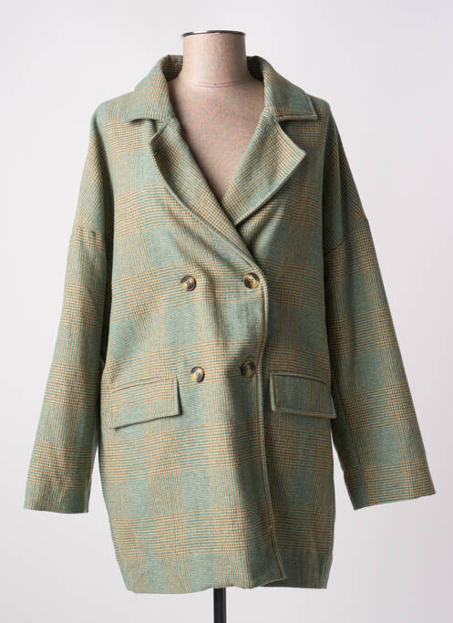 Manteau long vert BELLE PIÈCE pour femme
