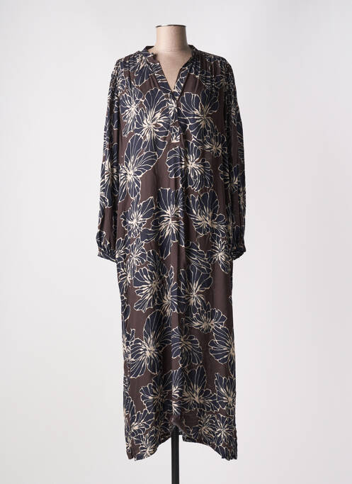 Robe longue gris DIEGA pour femme