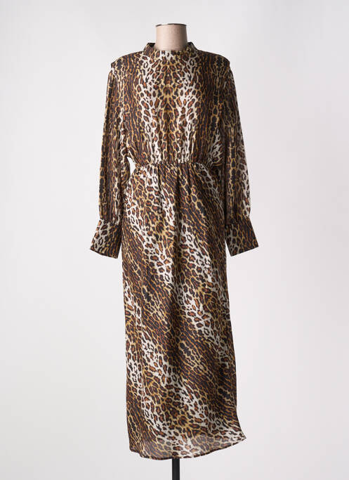 Robe longue marron ROSEANNA pour femme