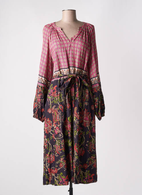 Robe longue rose STELLA FOREST pour femme