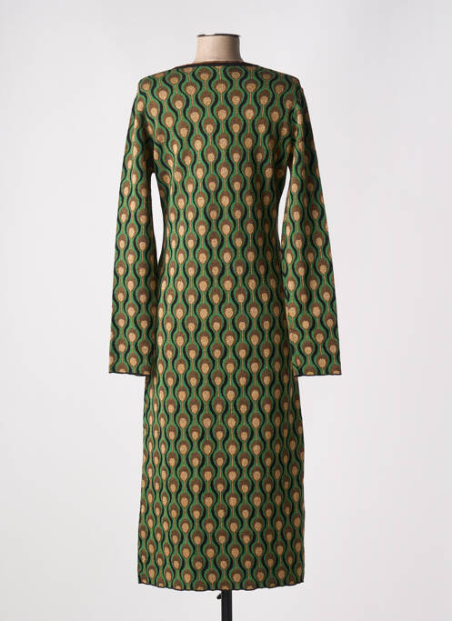 Robe longue vert MALIPARMI pour femme
