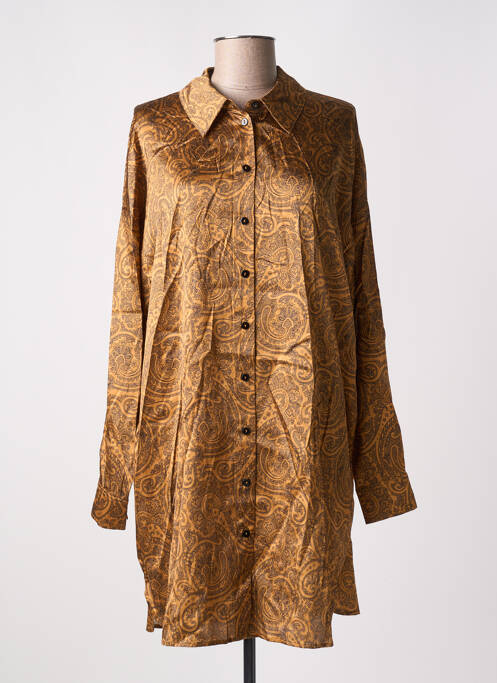 Robe mi-longue or MARAIS pour femme