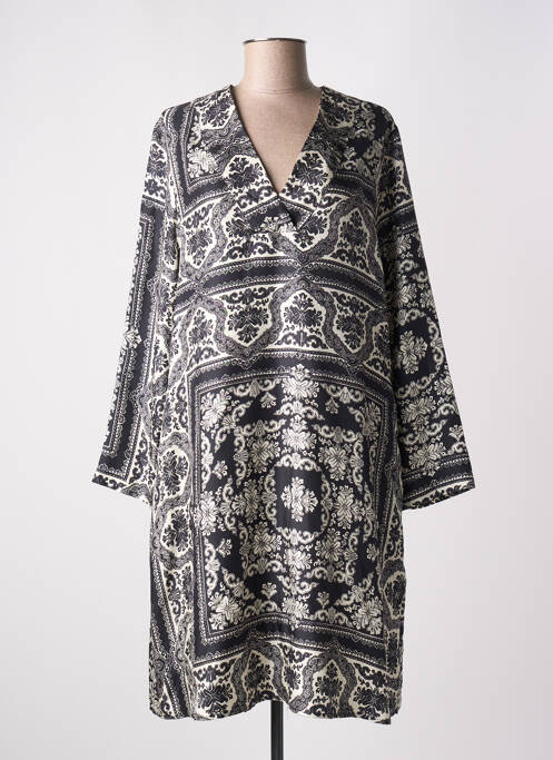 Robe mi-longue noir MOMONI pour femme