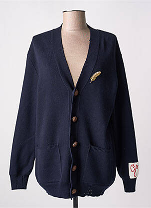 Gilet manches longues resserrée sur le bas bleu GOLDEN GOOSE DELUXE BRAND femme