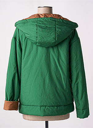Doudoune manches longues a capuche vert MALIPARMI femme
