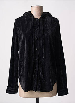 Veste casual col chemisier noir MARAIS femme