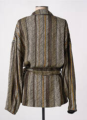 Veste kimono marron LOUIZON pour femme seconde vue