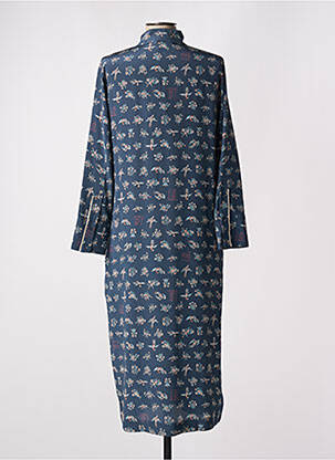 Robe longue manches longues manches longues bleu MOMONI femme
