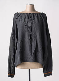 Blouse manches longues manches longues gris ALYSI femme