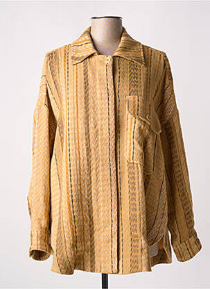 Veste casual coupe droite orange MOMONI femme