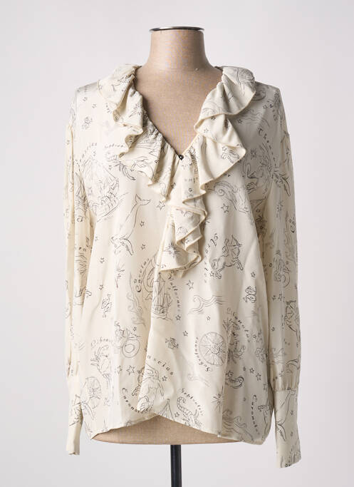 Blouse beige MOMONI pour femme