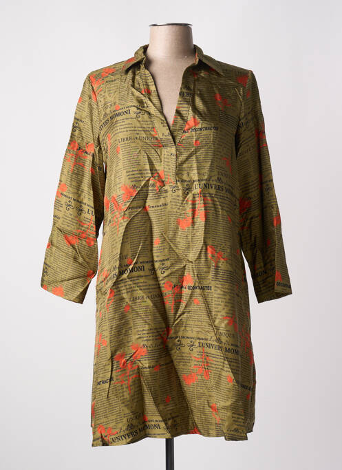 Robe courte vert MOMONI pour femme