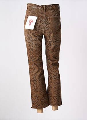 Jeans coupe droite stretch taille normale marron GOLDEN GOOSE femme