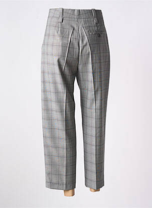 Pantalon droit fermeture zippée sous rabat boutonné taille normale gris PHISIQUE DU ROLE femme