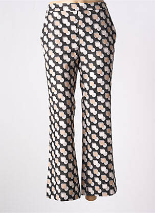 Pantalon flare taille normale taille normale noir MALIPARMI femme