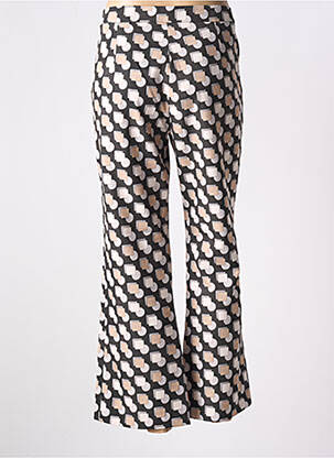 Pantalon flare taille normale taille normale noir MALIPARMI femme
