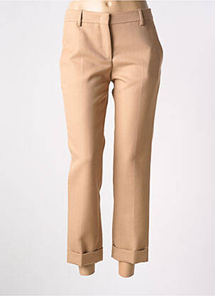 Pantalon droit stretch taille normale beige GOLDEN GOOSE femme