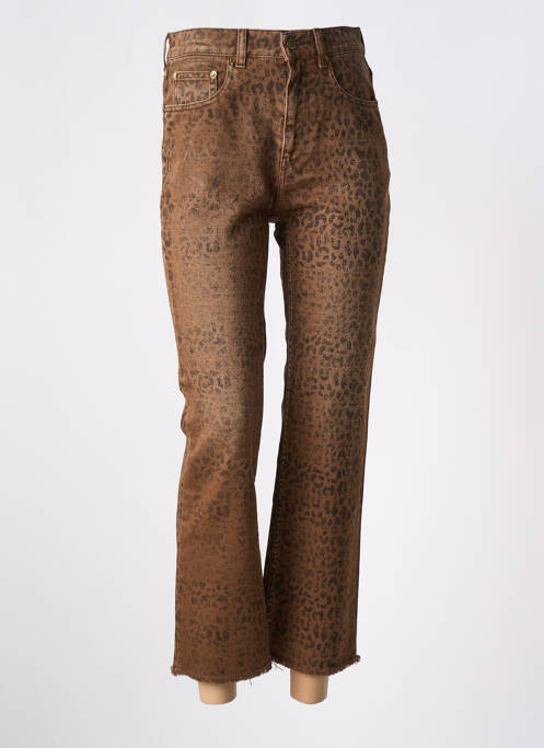 Jeans coupe droite marron GOLDEN GOOSE pour femme