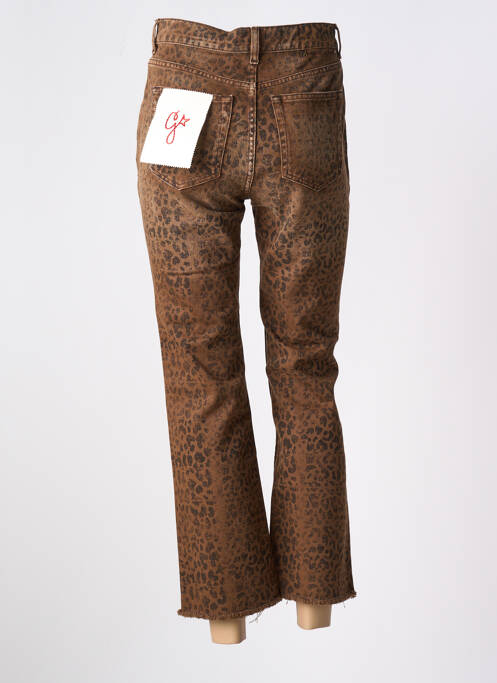 Jeans coupe droite marron GOLDEN GOOSE pour femme