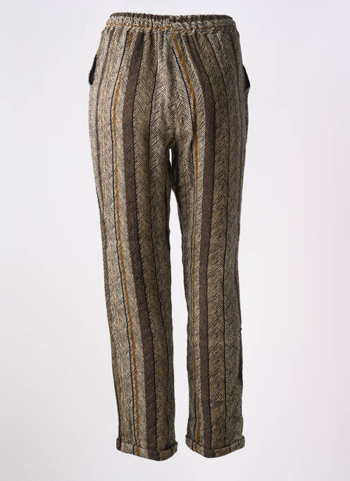 Pantalon droit marron LOUIZON pour femme