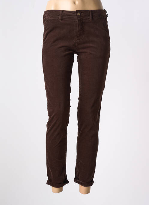Pantalon slim marron HOD pour femme