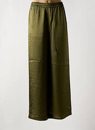 Pantalon droit taille élastique taille normale vert BELLEROSE femme