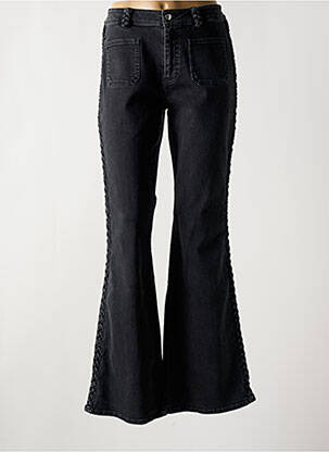 Jean coupe flare stretch taille normale noir BERENICE femme