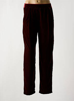 Pantalon droit taille élastique taille normale violet HOD femme