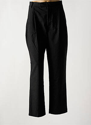 Pantalon droit taille à pinces taille normale noir RAILS femme