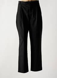 Pantalon droit taille à pinces taille normale noir RAILS femme