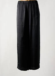 Pantalon large coupe fluide taille normale noir POMANDERE femme