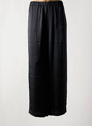 Pantalon large coupe fluide taille normale noir POMANDERE femme