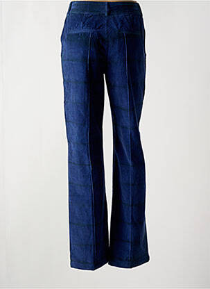 Pantalon droit stretch taille normale bleu LAURENCE femme