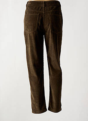 Pantalon droit stretch taille normale marron CHLOÉ STORA femme