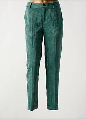 Pantalon droit stretch taille normale vert MKT STUDIO femme