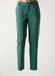 Pantalon droit stretch taille normale vert MKT STUDIO femme