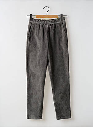 Pantalon droit stretch taille normale gris MAEVY femme