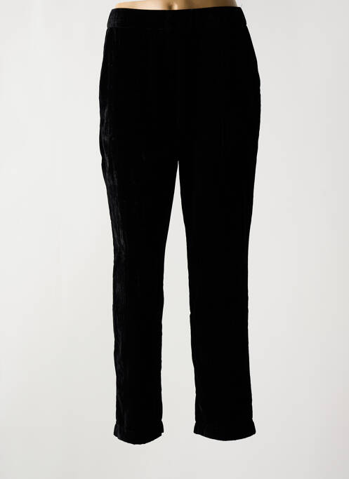 Pantalon droit taille élastique taille normale noir MARAIS femme