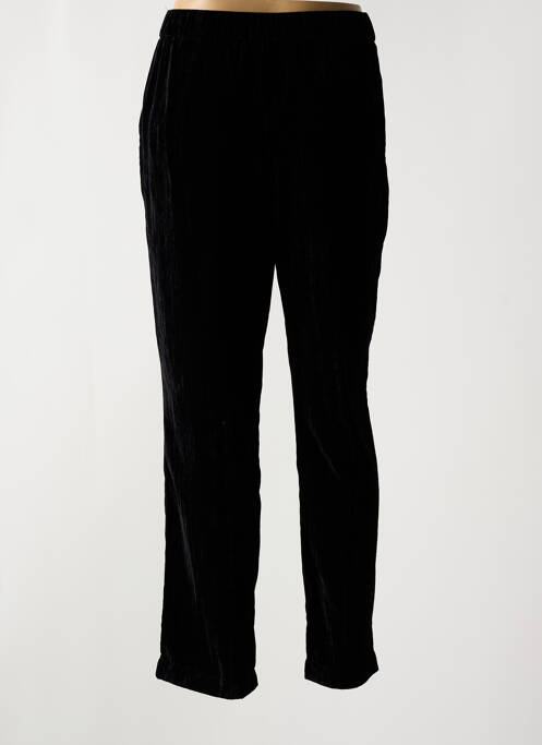 Pantalon droit taille élastique taille normale noir MARAIS femme