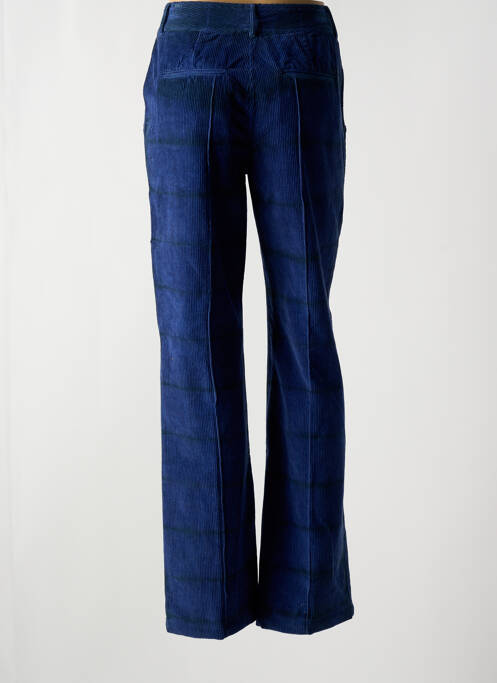 Pantalon droit bleu LAURENCE pour femme
