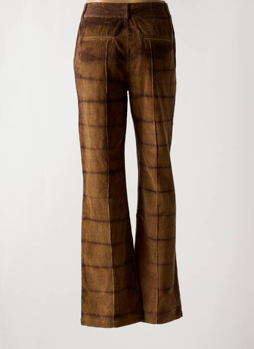 Pantalon droit marron LAURENCE pour femme