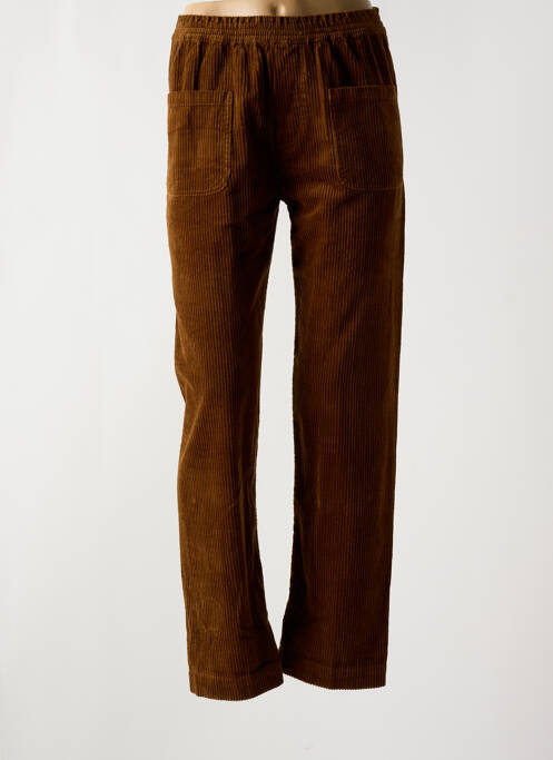 Pantalon droit marron SWILDENS pour femme
