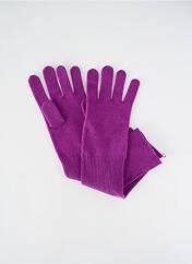 Gants violet SOEUR pour femme seconde vue