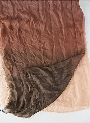 Echarpe maille fine marron FALIERO SARTI femme